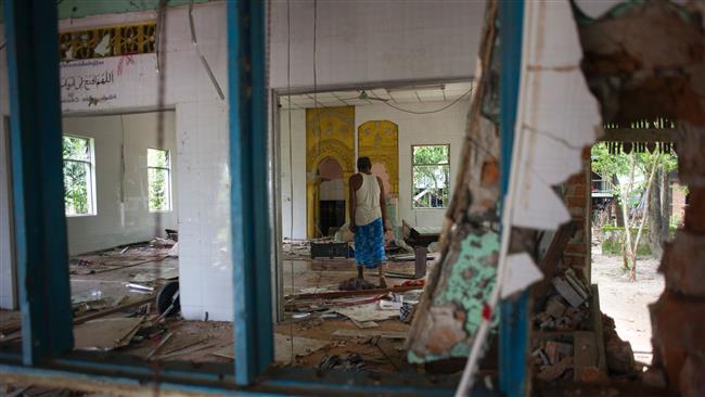 ಮಯನ್ಮಾರ್ ನಲ್ಲಿ ಮಸೀದಿಗೆ ಬೆಂಕಿ