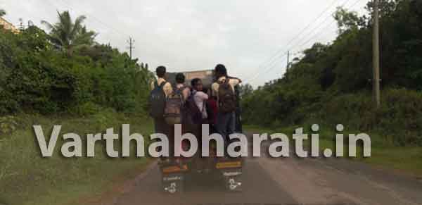 ಕಡಬ: ವಾಹನಗಳಲ್ಲಿ ನೇತಾಡಿಕೊಂಡೇ ಶಾಲೆ, ಕಾಲೇಜುಗಳಿಗೆ ತೆರಳಿದ ವಿದ್ಯಾರ್ಥಿಗಳು