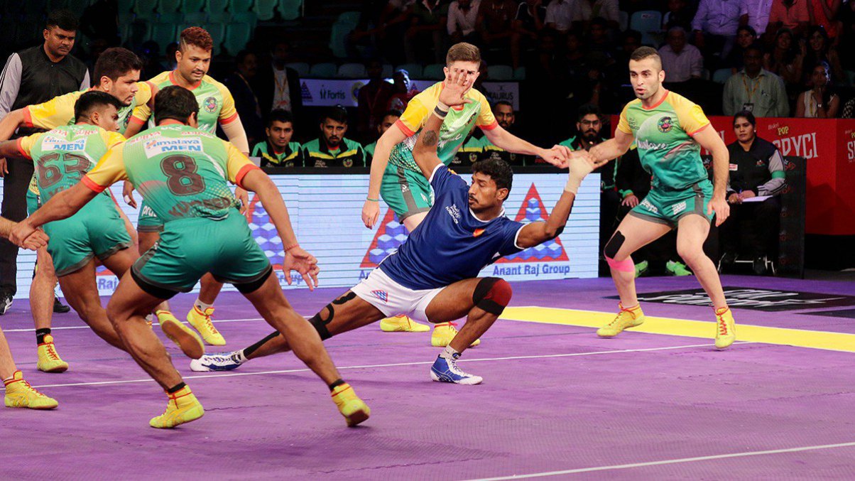 ಪ್ರೊ ಕಬಡ್ಡಿ; ಪಾಟ್ನಾ ಪೈರೆಟ್ಸ್ ಗೆ  ರೋಚಕ ಜಯ