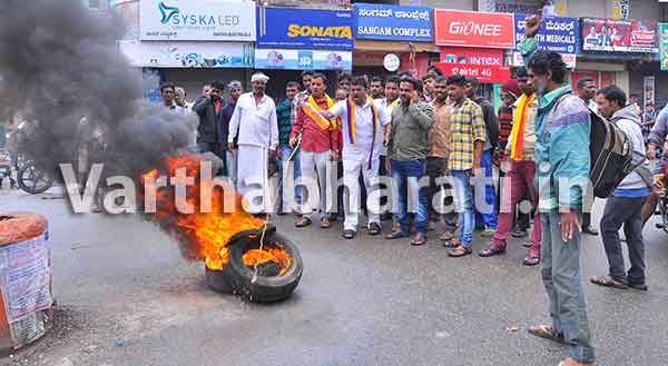 ಹಾಸನದಲ್ಲಿ ಬಂದ್ ಸಂಪೂರ್ಣ ಯಶಸ್ವಿ