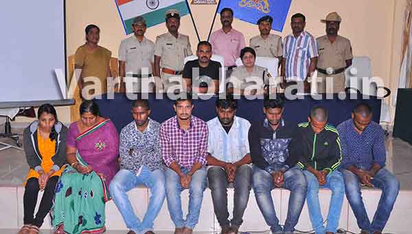 ಹಾಸನ ಪೊಲೀಸರಿಂದ 8 ಮಂದಿ ದರೋಡೆಕೋರರ ಬಂಧನ