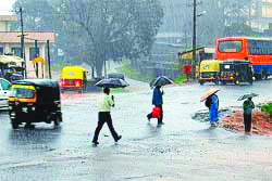 ಮಲೆನಾಡಿನಲ್ಲಿ ಮುಂದುವರಿದ ವರುಣನ ಆರ್ಭಟ
