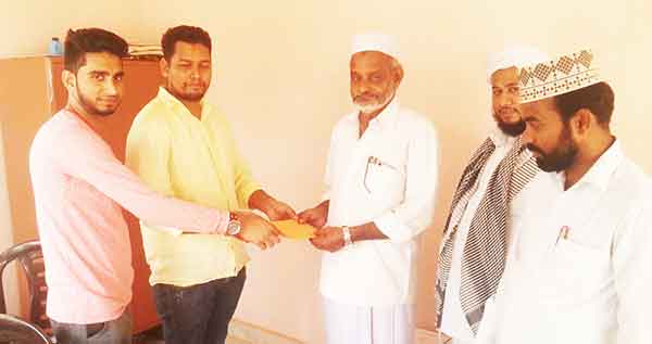 ಉಪ್ಪಿನಂಗಡಿ: ಅಲ್ ಅಮೀನ್ ಫ್ರೆಂಡ್ಸ್‌ನಿಂದ ಸಹಾಯಧನ ವಿತರಣೆ