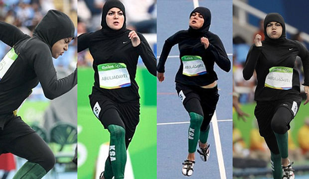 ರಿಯೋ: ಮೈ ಮುಚ್ಚುವ ಬಟ್ಟೆ  ಧರಿಸಿ 100 ಮೀ. ಸ್ಪರ್ಧೆಯಲ್ಲಿ ಸೌದಿ ಮಹಿಳೆ