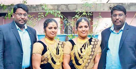 ಅವಳಿ ಜವಳಿ ವಧುಗಳಿಗೆ, ಅವಳಿ ಜವಳಿ ವರರು!