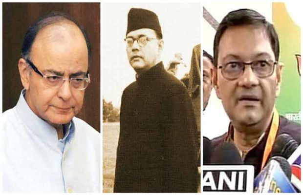 ನೇತಾಜಿ  ಪುಣ್ಯತಿಥಿ ಯಂದು ಶ್ರದ್ಧಾಂಜಲಿ ಸಲ್ಲಿಸಿ ಇಕ್ಕಟ್ಟಿಗೆ ಸಿಲುಕಿದ ಜೇಟ್ಲಿ