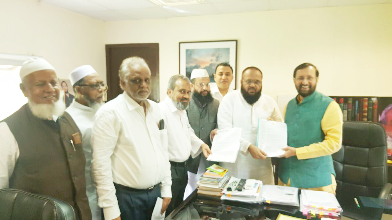 ಕೇಂದ್ರ ಸಚಿವರಿಗೆ ಶಿಫಾರಸು ಸಲ್ಲಿಕೆ: ವೌಲಾನ ಶಬ್ಬೀರ್ ಅಹ್ಮದ್ ನದ್ವಿ