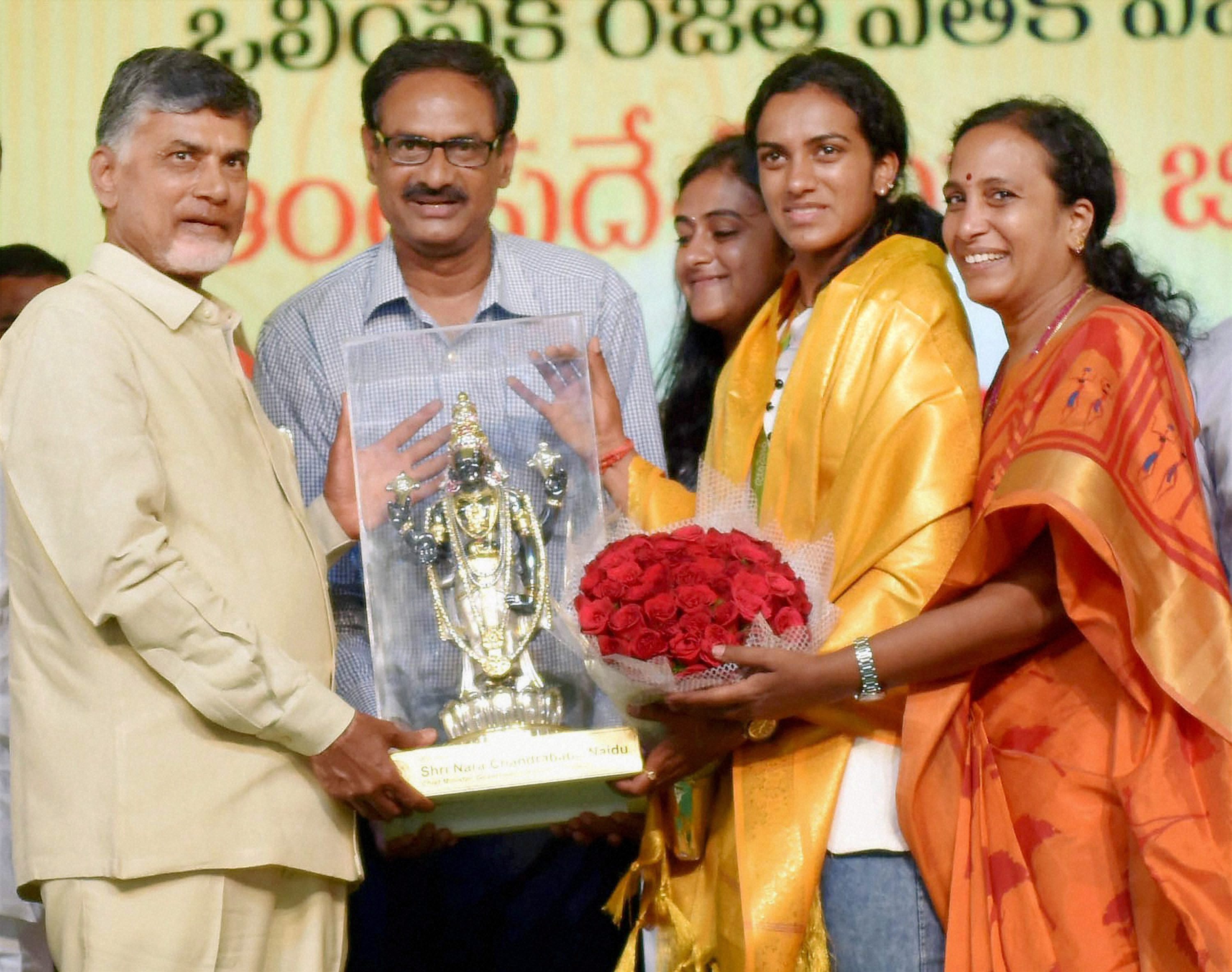 ಆಂಧ್ರದಲ್ಲಿ ಸಿಂಧುಗೆ ಅಭಿನಂದನೆ