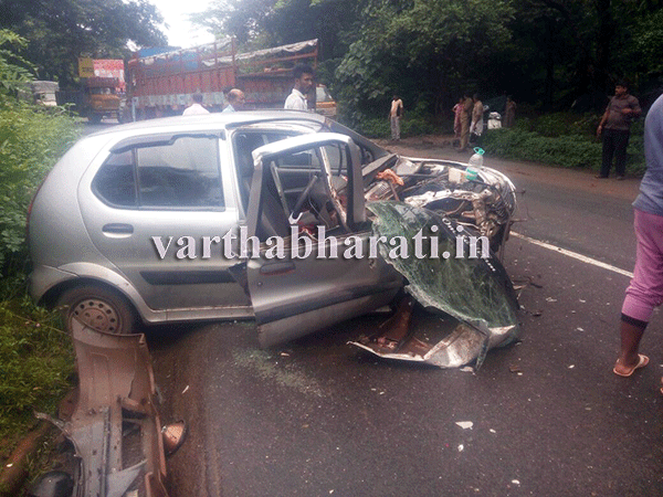 ಕಲ್ಲಡ್ಕದಲ್ಲಿ ರಸ್ತೆ ಅಪಘಾತ: ಐವರಿಗೆ ಗಾಯ