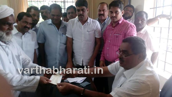 ಬಂಟ್ವಾಳ: ಪರಿಹಾರ ಚೆಕ್ ವಿತರಣೆ