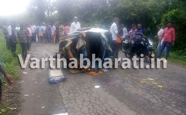 ಗೇರುಕಟ್ಟೆ: ಕಾರು-ರಿಕ್ಷಾ ಢಿಕ್ಕಿ; ಮಹಿಳೆ ಮೃತ್ಯು