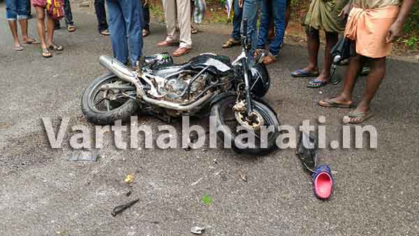 ಉಪ್ಪಿನಂಗಡಿ: ಬೈಕ್‌ಗೆ ಲಾರಿ ಢಿಕ್ಕಿ; ಸವಾರ ಗಂಭೀರ