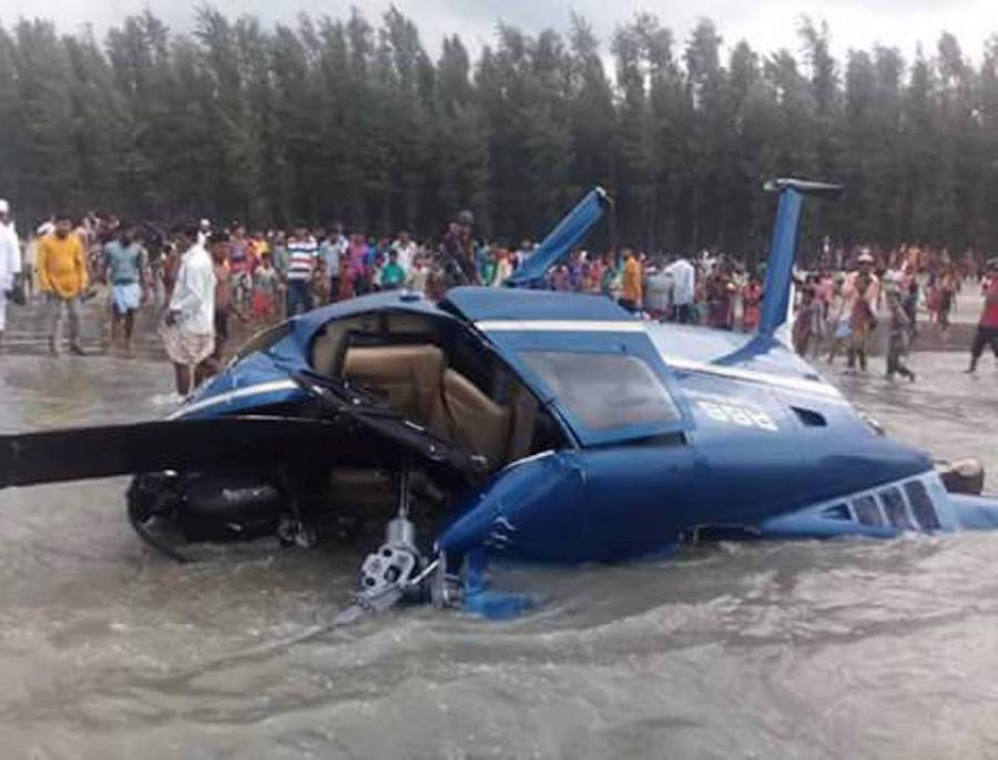 ಕ್ರಿಕೆಟಿಗ ಶಾಕಿಬ್ ಅಲ್ ಹಸನ್ ಪ್ರಯಾಣಿಸಿದ್ದ ಹೆಲಿಕಾಪ್ಟರ್ ಪತನ