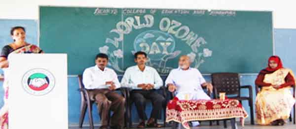 ಕೋಡಿ: ಬ್ಯಾರೀಸ್ ಬಿ.ಎಡ್ ಕಾಲೇಜಿನಲ್ಲಿ ವಿಶ್ವ ಒಝೋನ್ ದಿನಾಚರಣೆ