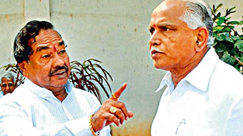 ಬಿಎಸ್‌ವೈ ಎಚ್ಚರಿಕೆಗೆ ಮಣಿಯದ ಈಶ್ವರಪ್ಪ