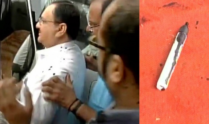 ಸೌಲಭ್ಯಗಳ ಕೊರತೆಯನ್ನು ಪ್ರತಿಭಟಿಸಿ ಸಚಿವ ನಡ್ಡಾ ಮೇಲೆ ಮಸಿ ಎರಚಿದ ವೈದ್ಯಕೀಯ ವಿದ್ಯಾರ್ಥಿಗಳು