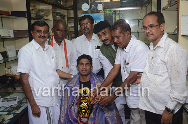 ಆಫ್ರಿಕಾ ಓಪನ್ ಚಾಂಪಿಯನ್‌ಶಿಪ್‌ನಲ್ಲಿ ಭಾರತವನ್ನು ಪ್ರತಿನಿಧಿಸಿದ ರಾಜ್ಯದ ಮುಹಮ್ಮದ್ ತಫೀಝ್‌ಅಹ್ಮದ್ ಗೆ ಸನ್ಮಾನ