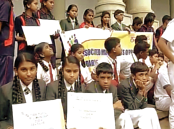 ಕಾವೇರಿ ವಿವಾದದಲ್ಲಿ ಮಧ್ಯಪ್ರವೇಶಿಸಿ: ಪ್ರಧಾನಿಗೆ ಬೆಂಗಳೂರಿನ ಶಾಲಾ ವಿದ್ಯಾರ್ಥಿಗಳ ಮನವಿ