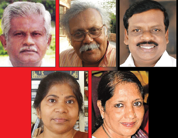 ಹನೂರು, ಶಿವಪ್ರಕಾಶ್, ಹನುಮಂತಯ್ಯ, ನೇಮಿಚಂದ್ರ, ನಾಗವೇಣಿಗೆ ಸಾಹಿತ್ಯ ಅಕಾಡಮಿ ಗೌರವ