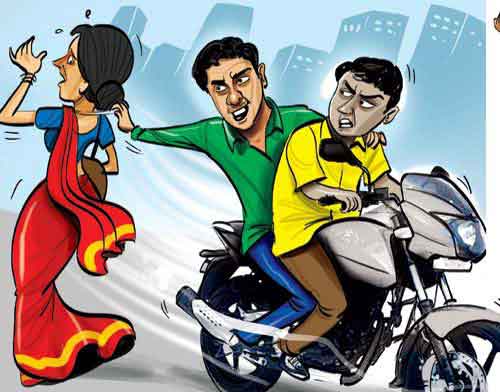 ಬೈಕ್‌ನಲ್ಲಿ ಬಂದು ಮಹಿಳೆಯ ಸರ ಎಗರಿಸಿದ ಕಳ್ಳರು