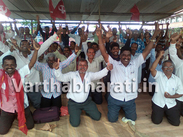 ಉಚ್ಛ ನ್ಯಾಯಾಲಯದ ತಡೆಯಾಜ್ಞೆ ತೆರವು: ಕಟ್ಟಡ ಕಾರ್ಮಿಕರ ಉಪವಾಸ ಸತ್ಯಾಗ್ರಹ ಅಂತ್ಯ