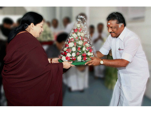 ಜಯಲಲಿತಾರ ಸಚಿವಖಾತೆ ನಿರ್ವಹಣೆ ಹೊಣೆ ಪನ್ನೀರ್‌ಸೆಲ್ವಂಗೆ