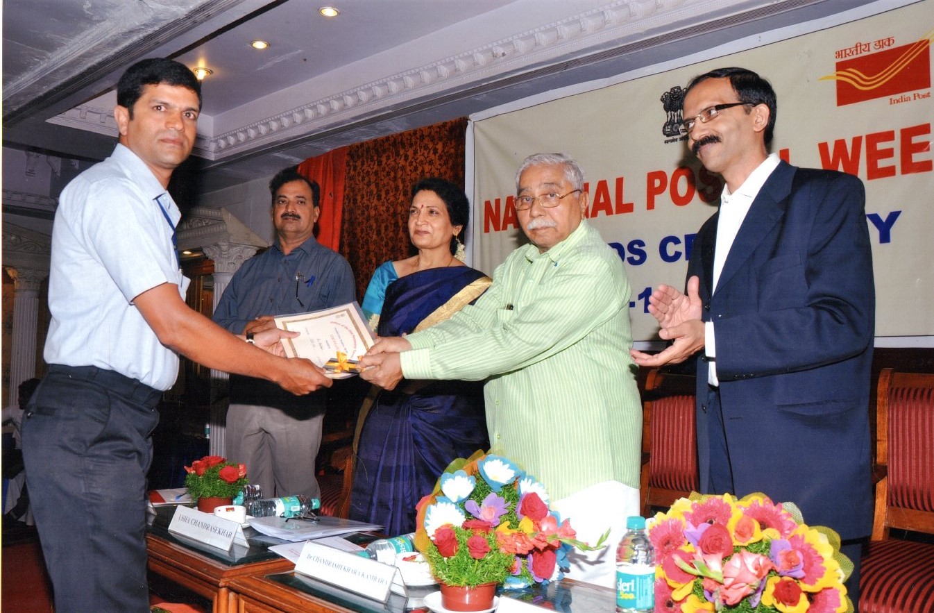 ಶೇಖರ್‌ಗೆ ಅತ್ಯುತ್ತಮ ಗ್ರಾಮೀಣ ಅಂಚೆ ವಿತರಕ ಪ್ರಶಸ್ತಿ