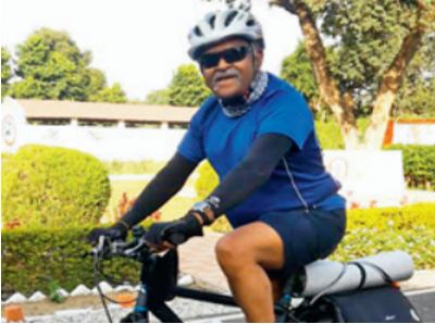 ಹುತಾತ್ಮ ಯೋಧರನ್ನು ಗೌರವಿಸಲು 12,000 ಕಿ.ಮೀ.  ಸೈಕಲ್ ತುಳಿಯಲಿರುವ ನಿವೃತ್ತ ಜನರಲ್!