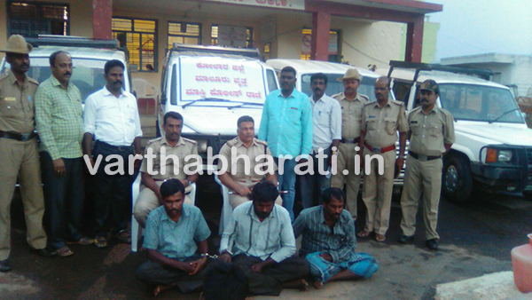 ಮಾಲೂರು: ಮೂವರು ವಾಹನ ಚೋರರ ಬಂಧನ