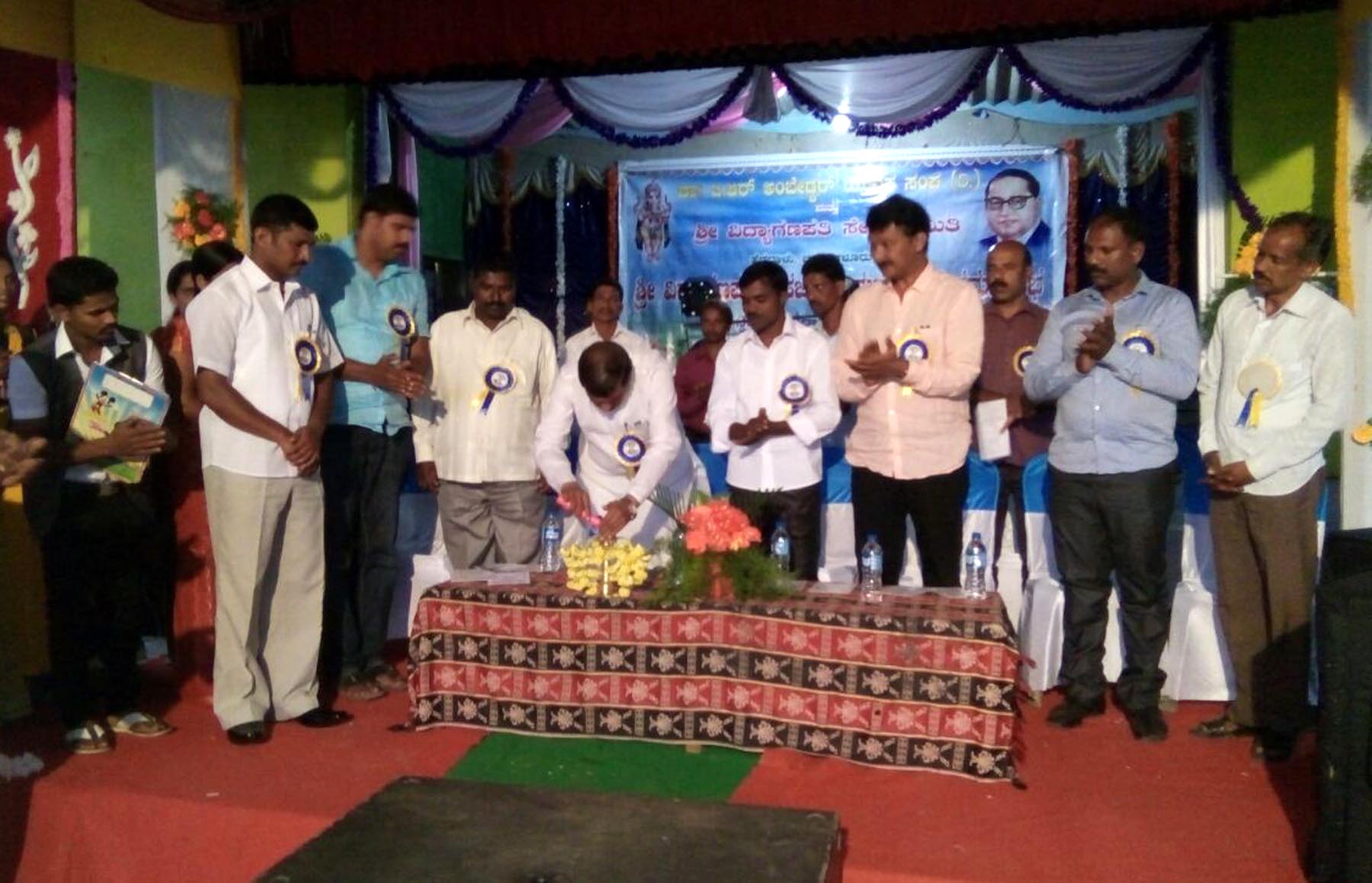 ಕಲಾ್ಯಣ ಮಂಟಪ ನಿರ್ಮಿಸಲು 12ಲಕ್ಷ ರೂ. ಅನುದಾನ:  ಶಾಸಕ ಬಿ.ಬಿ. ನಿಂಗಯ್ಯ