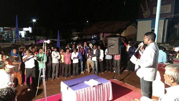 ಜಯಪುರದಲ್ಲಿ  ಚಲೋ ಉಡುಪಿ ಜಾಥಾಕ್ಕೆ ಸಂಭ್ರಮದ ಸ್ವಾಗತ