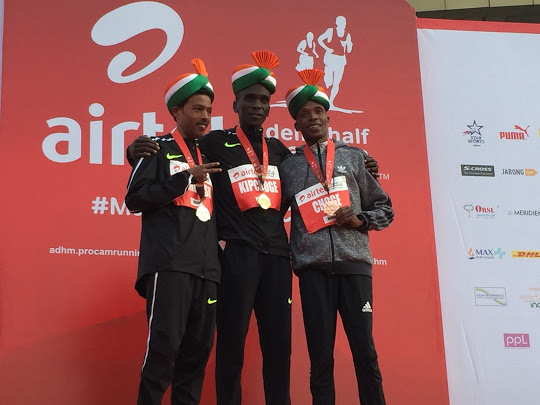 ದಿಲ್ಲಿ ಹಾಫ್ ಮ್ಯಾರಥಾನ್: ಕೀನ್ಯದ ಕಿಪ್‌ಚೋಗ್ ಚಾಂಪಿಯನ್