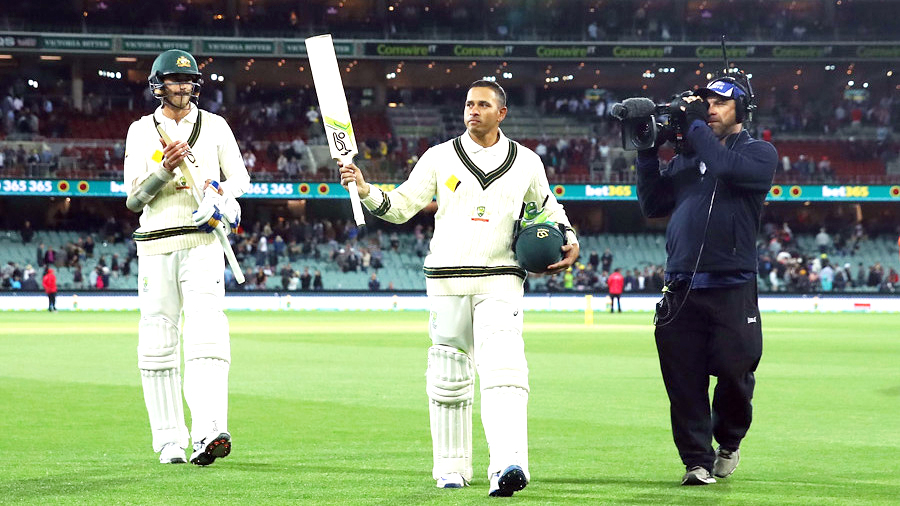 ಉಸ್ಮಾನ್ ಖ್ವಾಜಾ ಅಜೇಯ ಶತಕ: ಆಸ್ಟ್ರೇಲಿಯ ತಿರುಗೇಟು