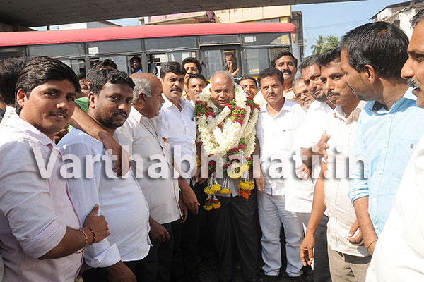 ಗೇರು ಅಭಿವೃದ್ಧಿ ನಿಗಮದ ಅಧ್ಯಕ್ಷ ಬಿ.ಎಚ್. ಖಾದರ್‌ರಿಗೆ ಅದ್ಧೂರಿ ಸ್ವಾಗತ
