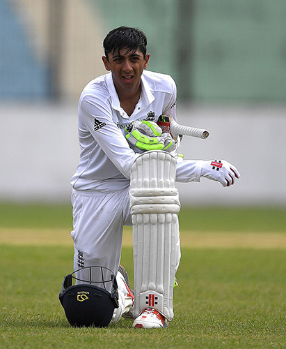 ಟೆಸ್ಟ್ ಇನಿಂಗ್ಸ್ ಆರಂಭಿಸಿದ ಕಿರಿಯ ಆಟಗಾರ ಹಮೀದ್