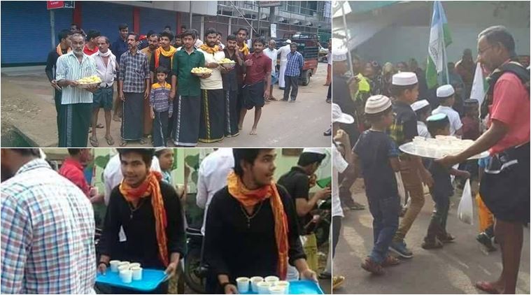 ಮಿಲಾದುನ್ನಬಿಗೆ ಸಿಹಿ, ಪಾನೀಯ ಹಂಚಿದ ಹಿಂದೂಗಳು