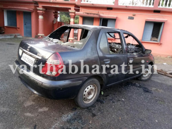 ಕಟಪಾಡಿ: ಬೆಂಕಿಗೆ ಕಾರು ಭಸ್ಮ