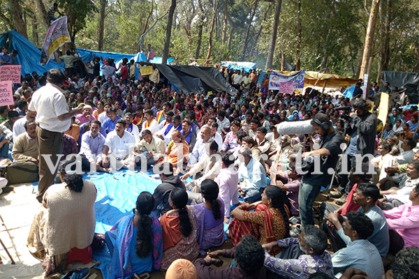 ದಿಡ್ಡಳ್ಳಿ ಹಾಡಿಯಲ್ಲಿ ಬೃಹತ್ ಸಂಕಲ್ಪ ದಿನ ಹೋರಾಟ ಪ್ರಾರಂಭ