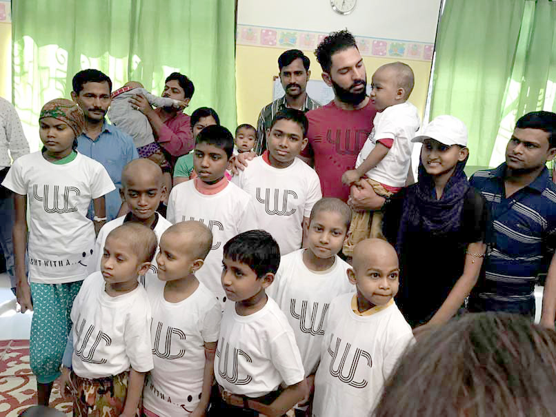 ಕ್ಯಾನ್ಸರ್ ಪೀಡಿತ ಮಕ್ಕಳೊಂದಿಗೆ ಸಮಯ ಕಳೆದ ಯುವರಾಜ್