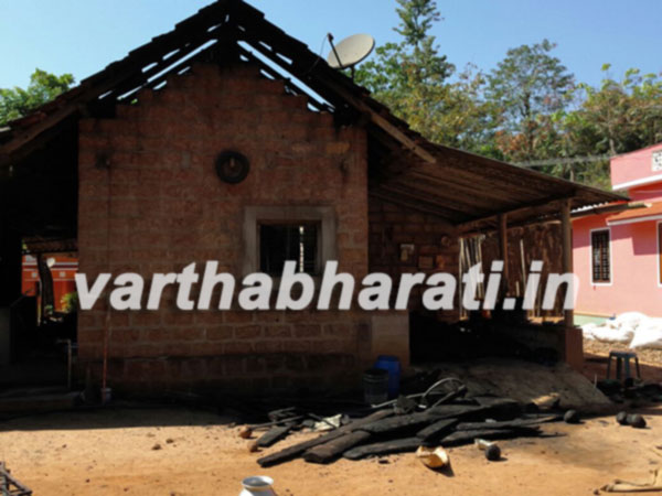 ಬೆಂಕಿ ಅನಾಹುತಕ್ಕೆ ಮನೆ ಭಸ್ಮ ,  ಲಕ್ಷಾಂತರ ರೂ. ನಷ್ಟ