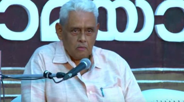 ಸಿನೆಮಾ ಮಂದಿರಗಳಲ್ಲಿ ರಾಷ್ಟ್ರಗೀತೆ ಮೂರ್ಖತನದ ಆದೇಶ - ಭಾರತ ರಾಷ್ಟ್ರವೇ ಅಲ್ಲ: ನಾರಾಯಣನ್