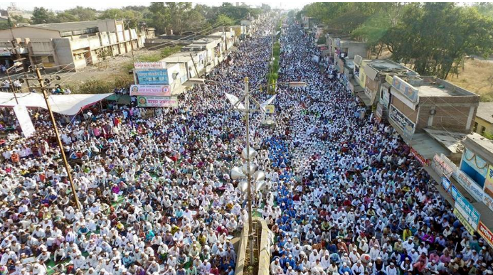 ಮೀಸಲಾತಿಗಾಗಿ ಮುಸ್ಲಿಮರ ಬೃಹತ್ ಮೆರವಣಿಗೆ