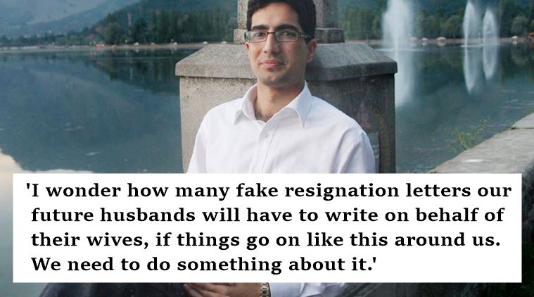 ಐಎಎಸ್ ಅಧಿಕಾರಿ ಶಾ ಫೈಸಲ್ ಹಾಕಿದ ಮಹಿಳಾ ಸಹೋದ್ಯೋಗಿಯ ರಾಜೀನಾಮೆ ಪೋಸ್ಟ್