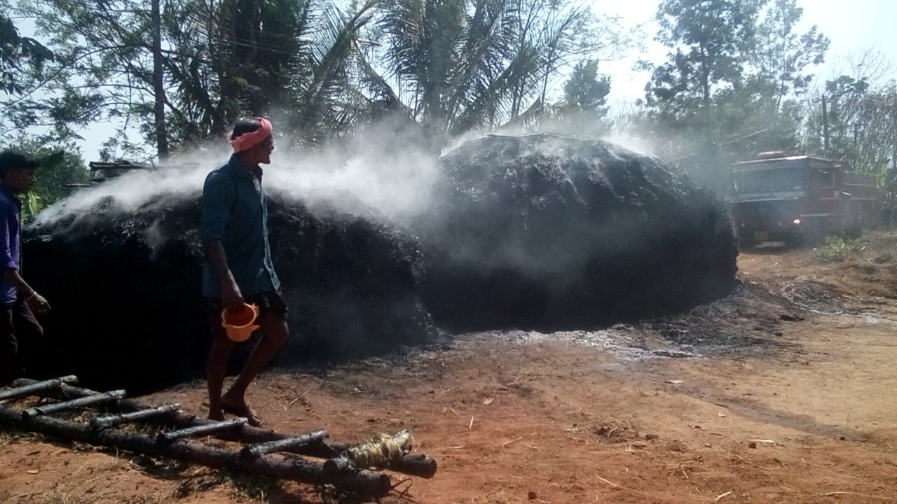 ​ ಭತ್ತದ ಬಣವೆಗೆ ಬೆಂಕಿ: ಅಧಿಕ ಭತ್ತ ಭಸ್ಮ