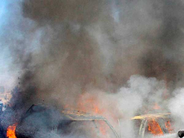 ಕಾಂಗ್ರೆಸ್ ಪ್ರಚಾರ ಸಭೆಯಲ್ಲಿ ಕಾರ್ ಸ್ಫೋಟ; ಕನಿಷ್ಠ 3 ಸಾವು