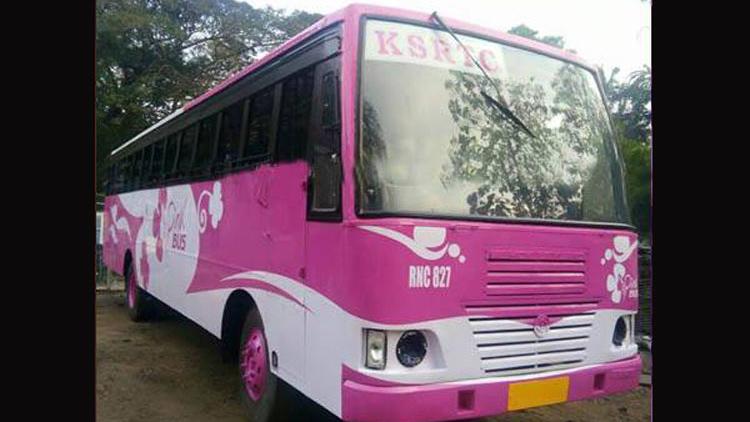 ಕೇರಳದಲ್ಲಿ ಮಹಿಳೆಯರಿಗಾಗಿ ಕೆಎಸ್ಸಾರ್ಟಿಸಿ ಪಿಂಕ್ ಬಸ್