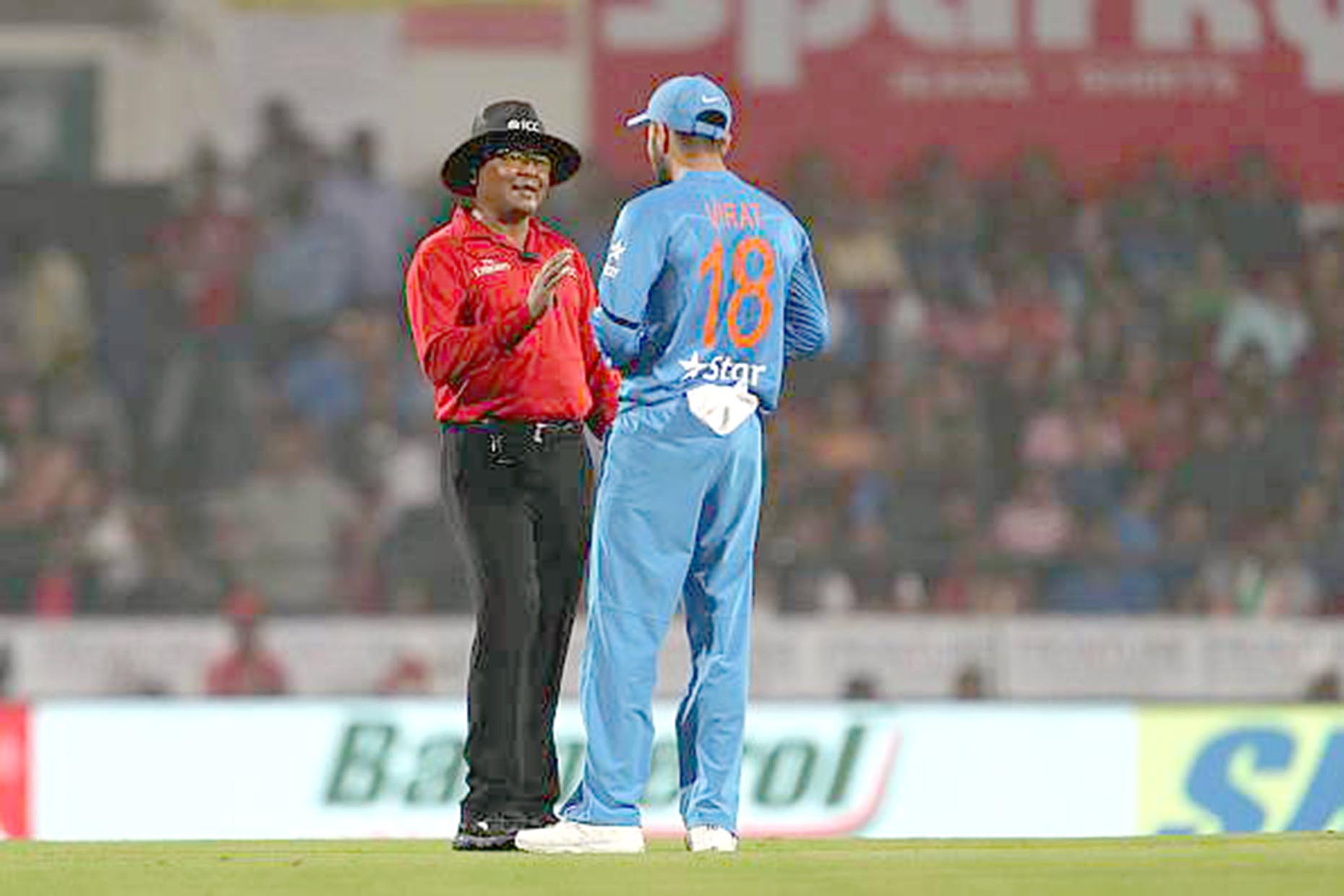 ಅಂತಿಮ ಟ್ವೆಂಟಿ-20 ಪಂದ್ಯದಿಂದ ಹಿಂದೆ ಸರಿದ ಅಂಪೈರ್ ಶಂಸುದ್ದೀನ್