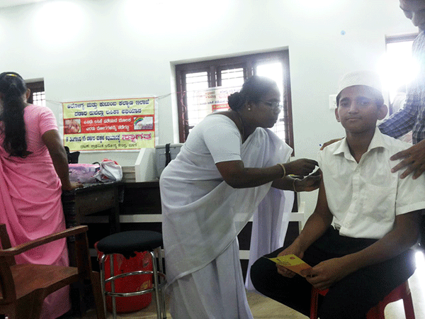 ದಾರುಲ್ ಇರ್ಶಾದ್‌ನಲ್ಲಿ ದಡಾರ ಲಸಿಕೆ ಆಂದೋಲನ