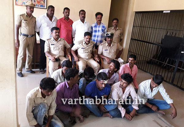 ಗಾಂಜಾ ಮಾರಾಟ ಜಾಲ ಪತ್ತೆ : 9 ಜನರ ಬಂಧನ