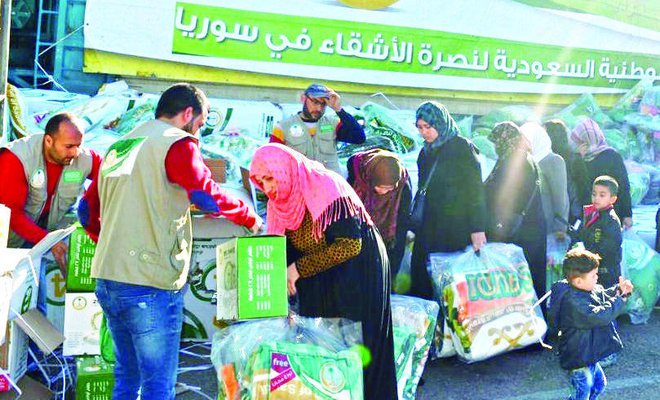 ಸಿರಿಯ ನಿರಾಶ್ರಿತರಿಗೆ ನೆರವು ನೀಡುವ ಸೌದಿ ಆಂದೋಲನ ಚಳಿಗಾಲಕ್ಕೂ ವಿಸ್ತರಣೆ